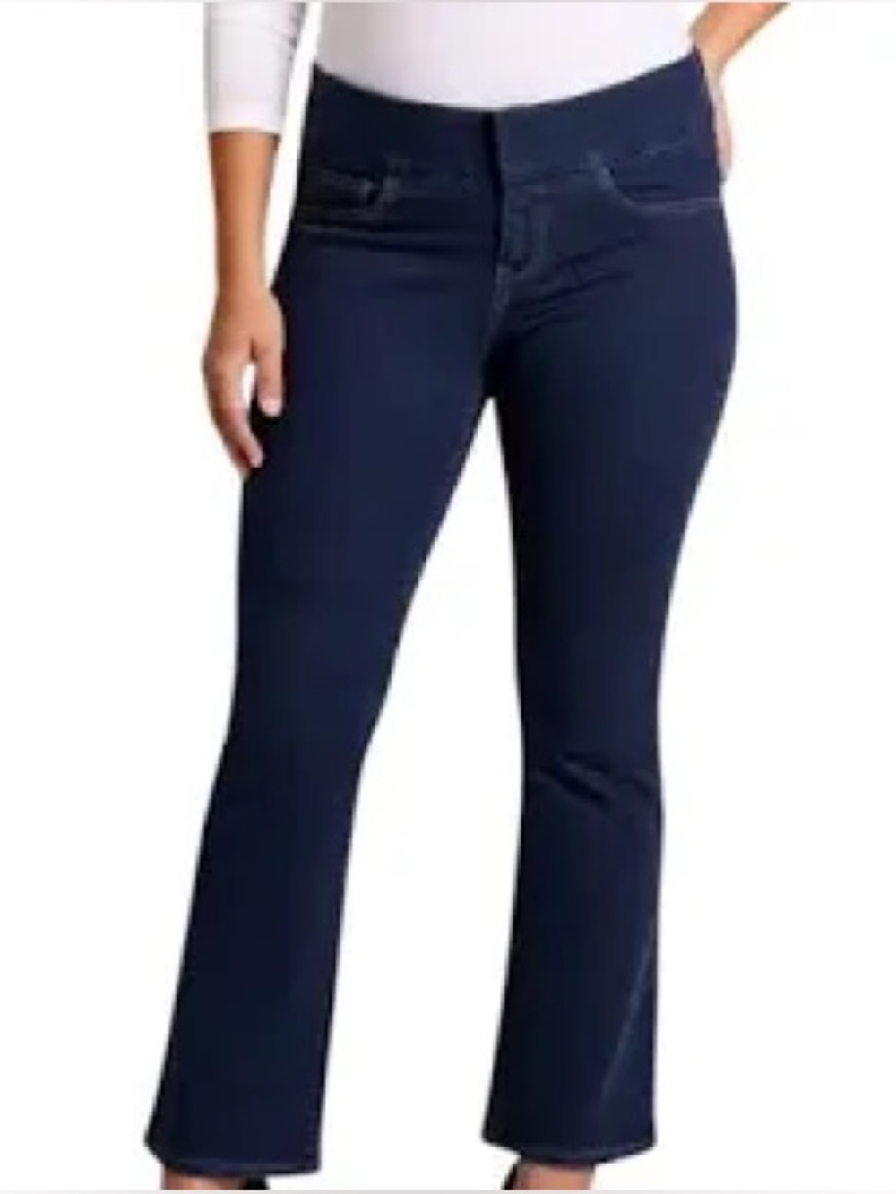 JAG Women’s Paley Mid Rise Bootcut Pull-On Jeans After Midnight Size 16